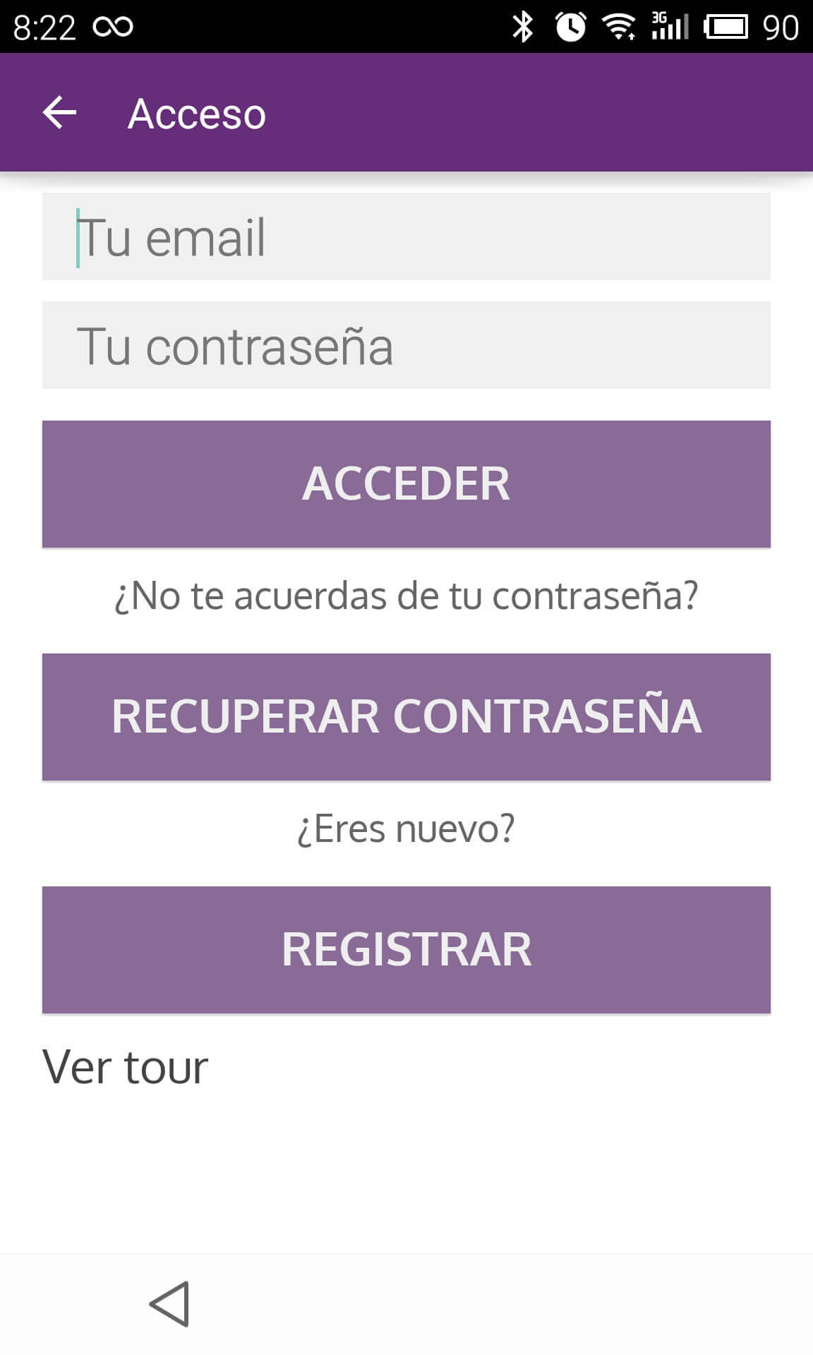Acceso identificado - Captura de pantalla Outbarriers App